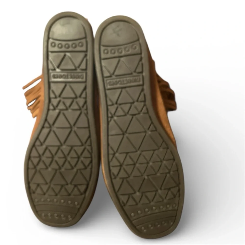 Minnetonka 293 Fringe Ankle Boots Suede 8.5 - Picture 5 of 7